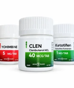Lean Fast Weight Loss Stack - Clenbuterol + Yohimbine + Ketotifen - 4 weeks